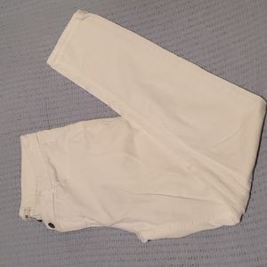 White Mid Rise Skinny Jean